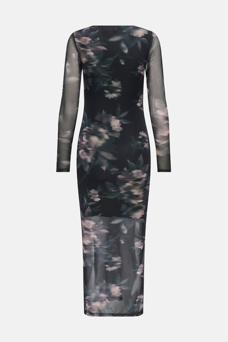 Kleedje met lange mouwen - multicolor