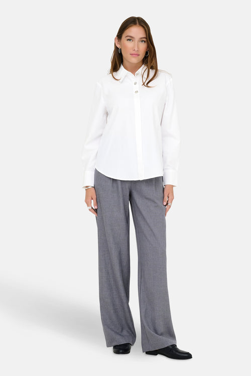 Hemd met lange mouwen - wit