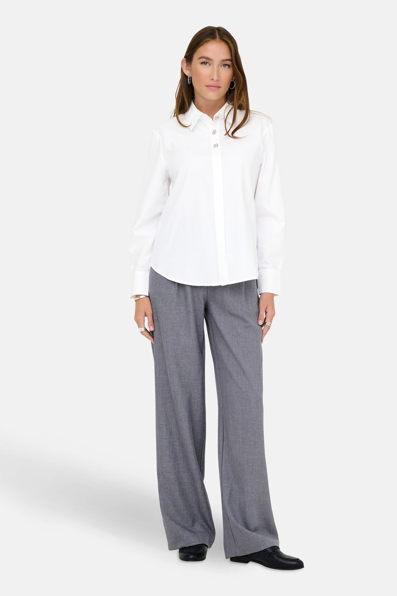 Hemd met lange mouwen - wit