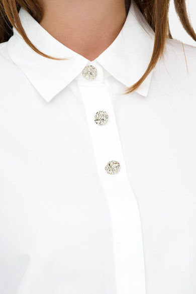 Hemd met lange mouwen - wit