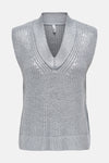 ONLNEVADA SL V-NECK FOIL COATED PULL KNT