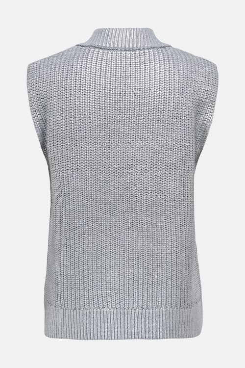ONLNEVADA SL V-NECK FOIL COATED PULL KNT