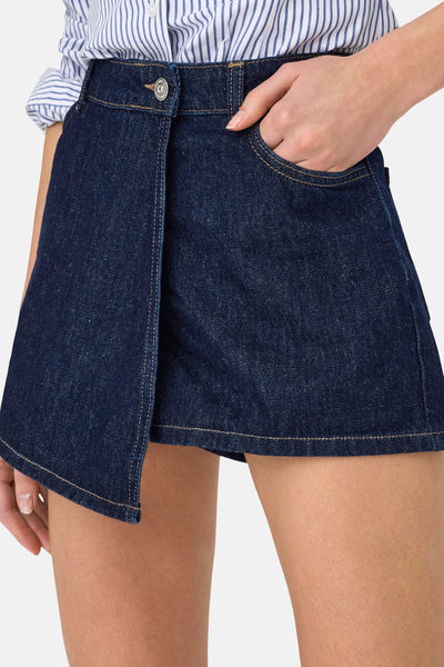 Rok (kort) DARK BLUE DENIM - ONLY®