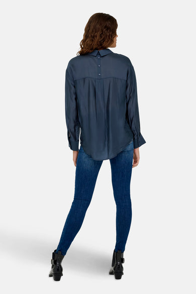 Hemd met lange mouwen - blauw