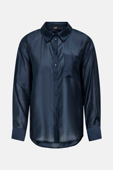 Hemd met lange mouwen - blauw