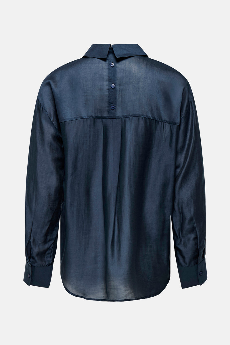 Hemd met lange mouwen - blauw