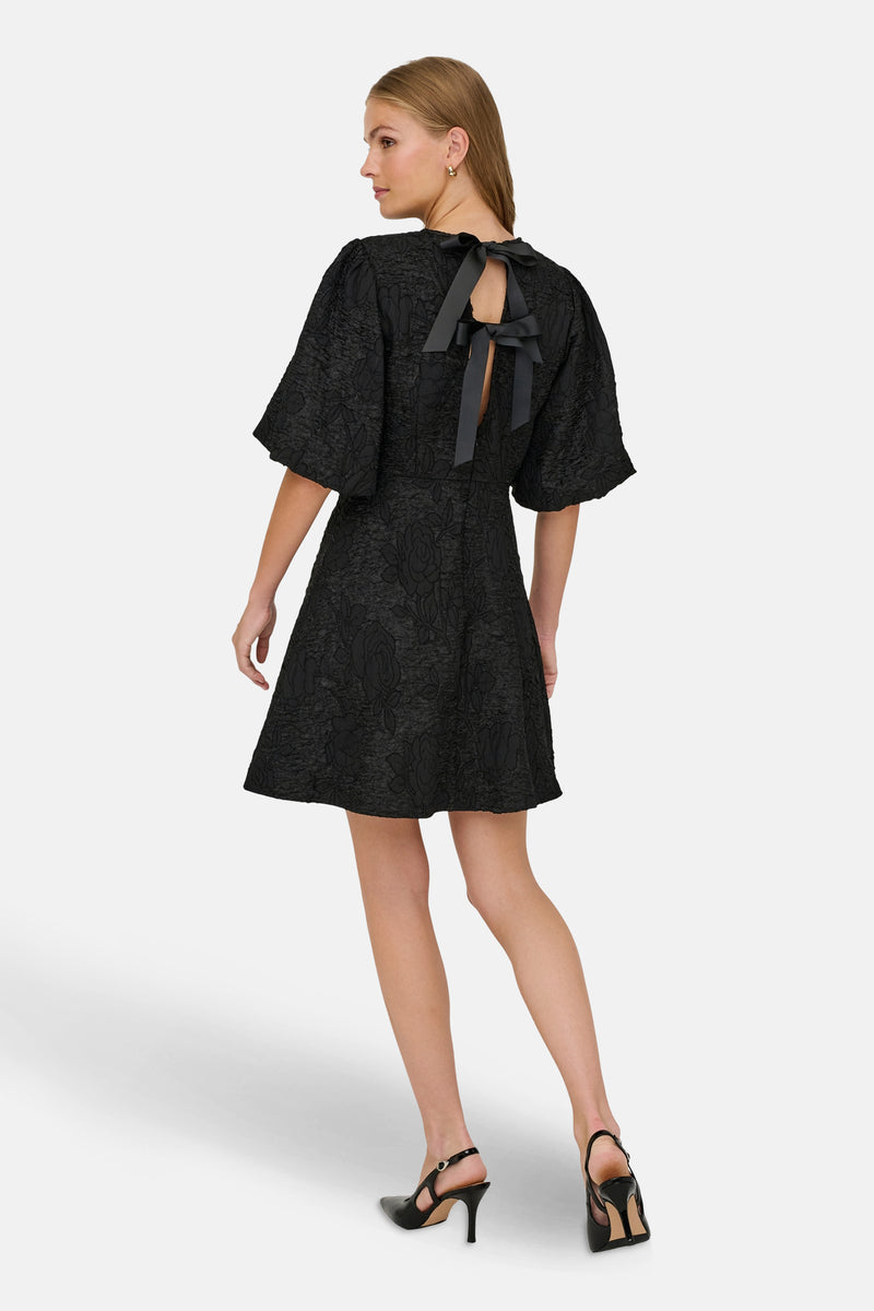 JDYDORA S/S  BOW DRESS WVN