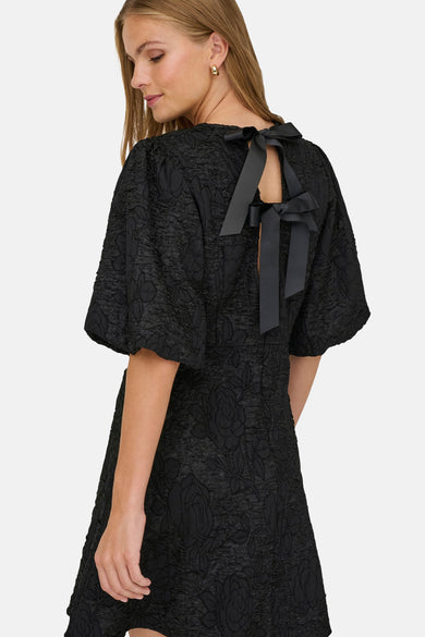 JDYDORA S/S  BOW DRESS WVN