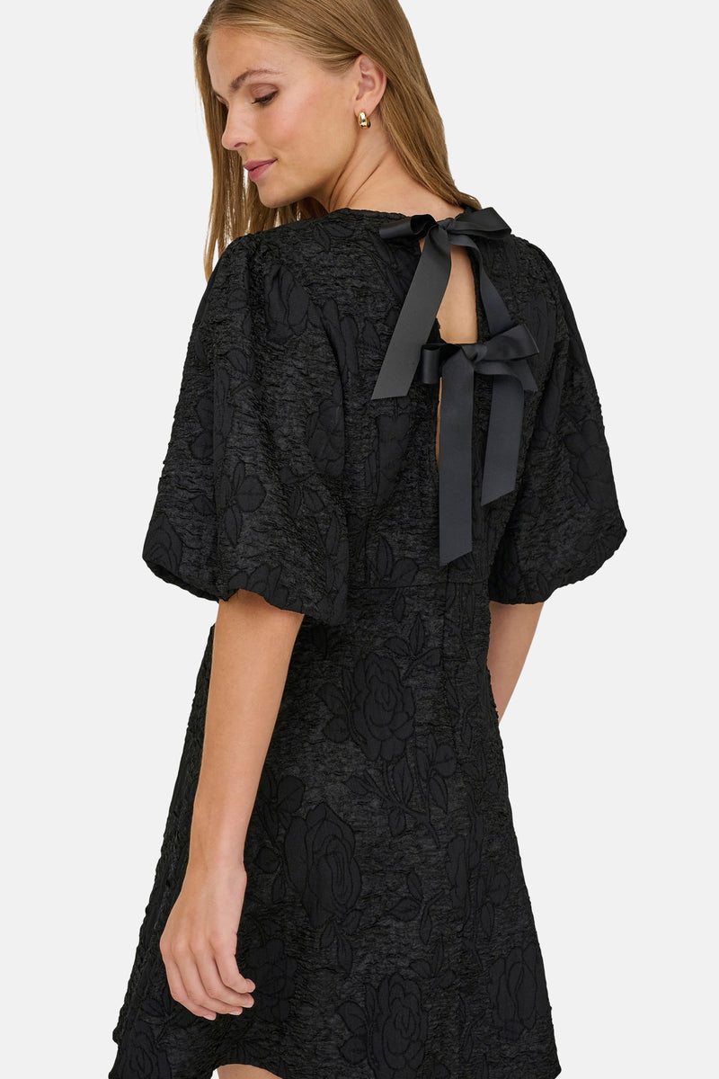 JDYDORA S/S  BOW DRESS WVN