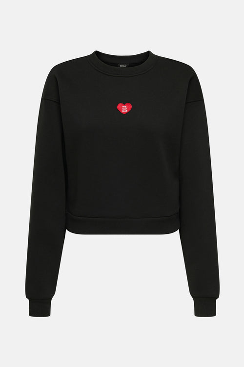 Sweat col rond noir - ONLY®