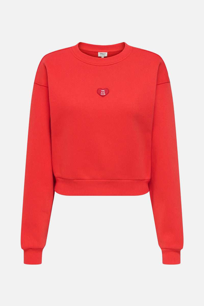 ONLEVISA L/S SHORT O-NECK SWT