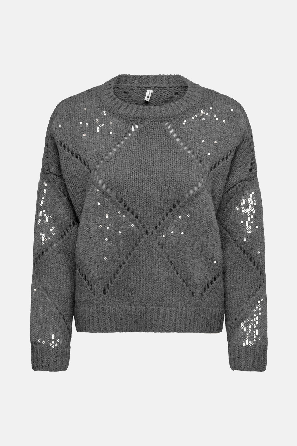 ONLKANSAS LIFE LS SEQUINS O-NECK KNT