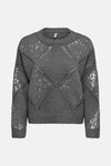 ONLKANSAS LIFE LS SEQUINS O-NECK KNT