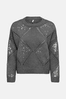 ONLKANSAS LIFE LS SEQUINS O-NECK KNT