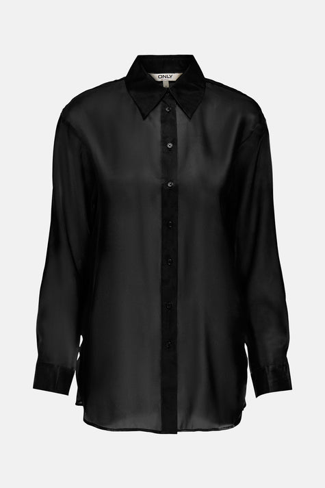 Hemd met lange mouwen - zwart