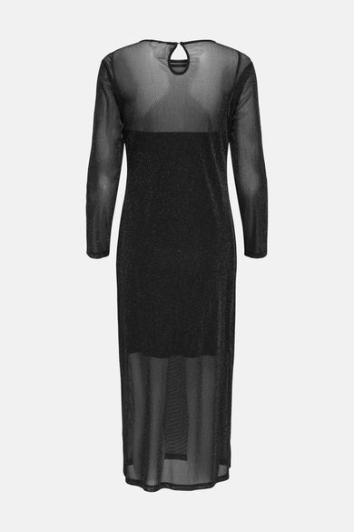 ONLMELLA L/S LONG GLIT DRESS WVN