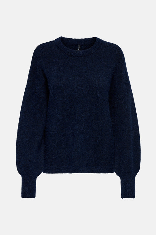 Pull met ronde hals - Donkerblauw