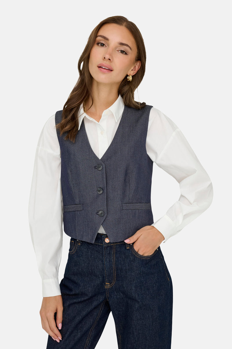 Blazer - dark blue denim