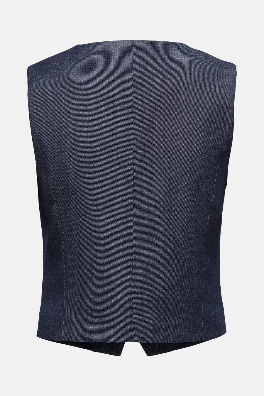 JDY donkerblauwe spijkerblazer, achterkant met subtiele textuur.