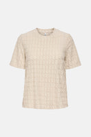 T-shirt met korte mouwen - beige