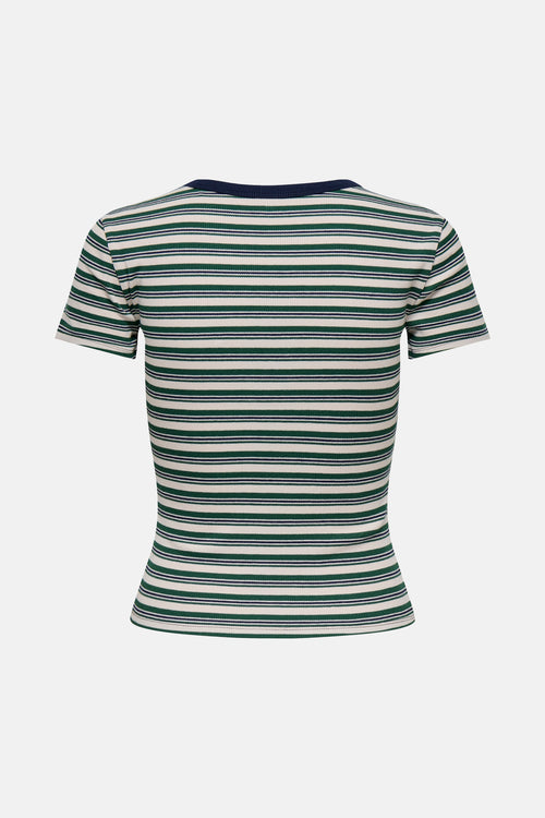 ONLEASY S/S O-NECK STRIPE TOP JRS
