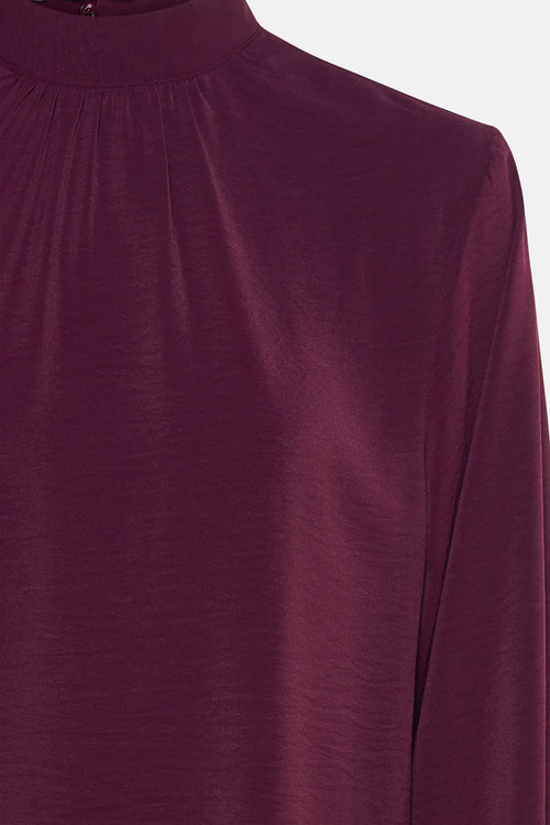 Blouse à manches longues - rouge