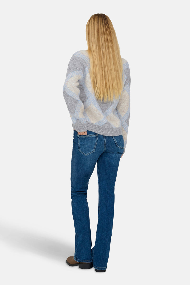 Pull met V-hals - Multicolor