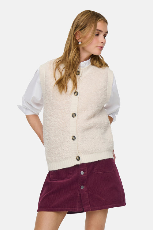 JDYEIRA LIFE S/L ON BUTTON VEST KNT NOOS