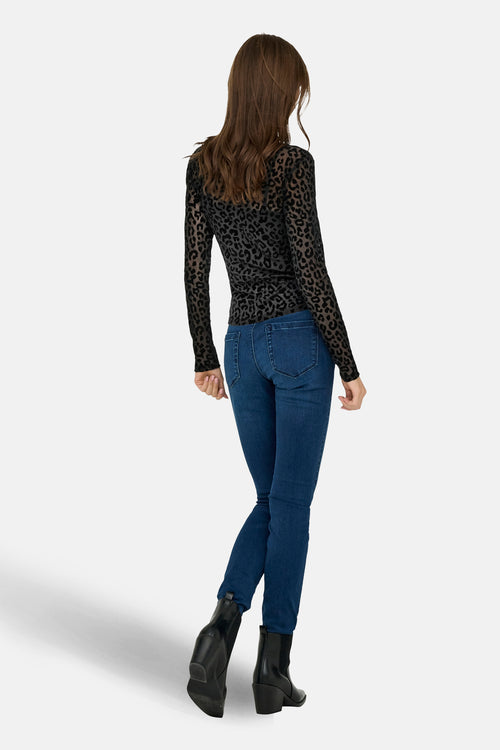 T-shirt met lange mouwen - zwart