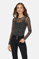 JDYRUBY L/S MESH TOP JRS