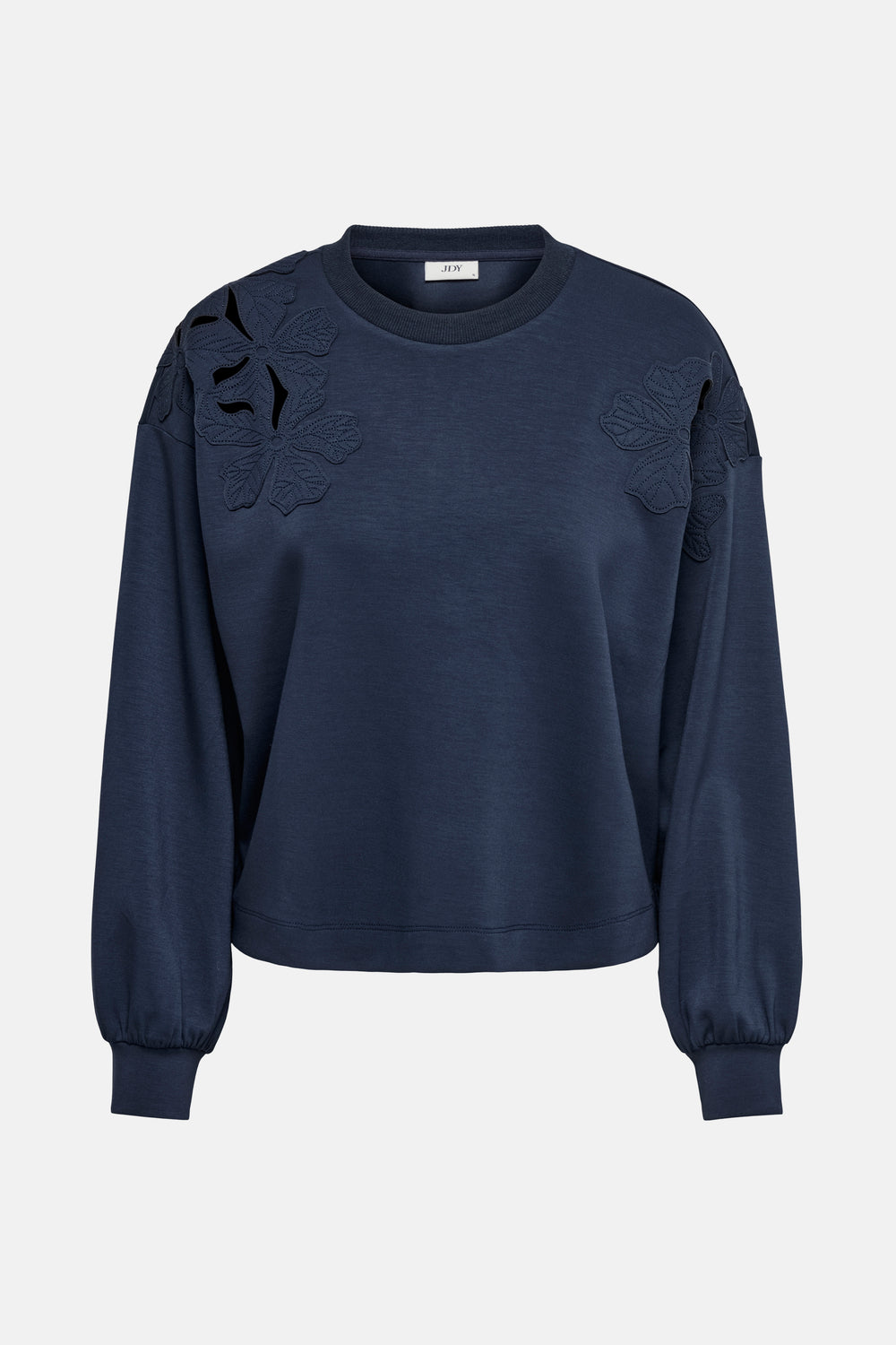 JDYAURA L/S SHOULDER DETAIL SWEAT JRS