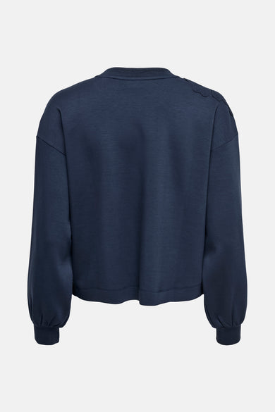 JDYAURA L/S SHOULDER DETAIL SWEAT JRS