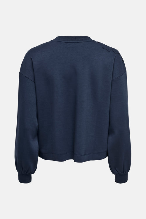 JDYAURA L/S SHOULDER DETAIL SWEAT JRS