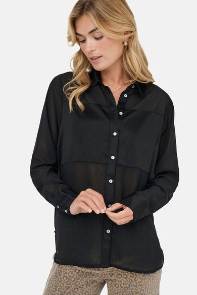 Hemd met lange mouwen - zwart