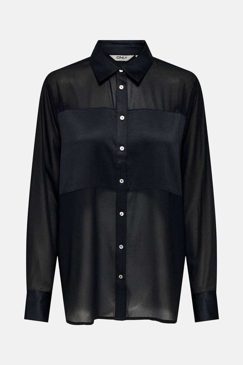 Hemd met lange mouwen - zwart