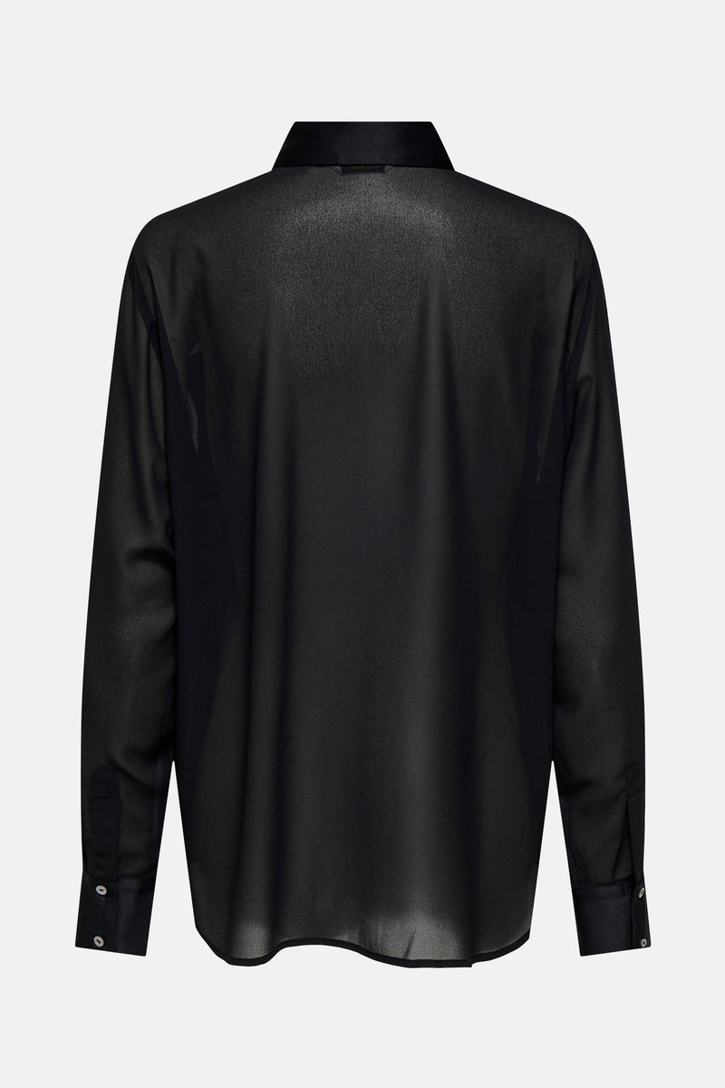 Hemd met lange mouwen - zwart