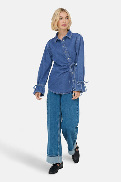 Chemise - mid blue denim