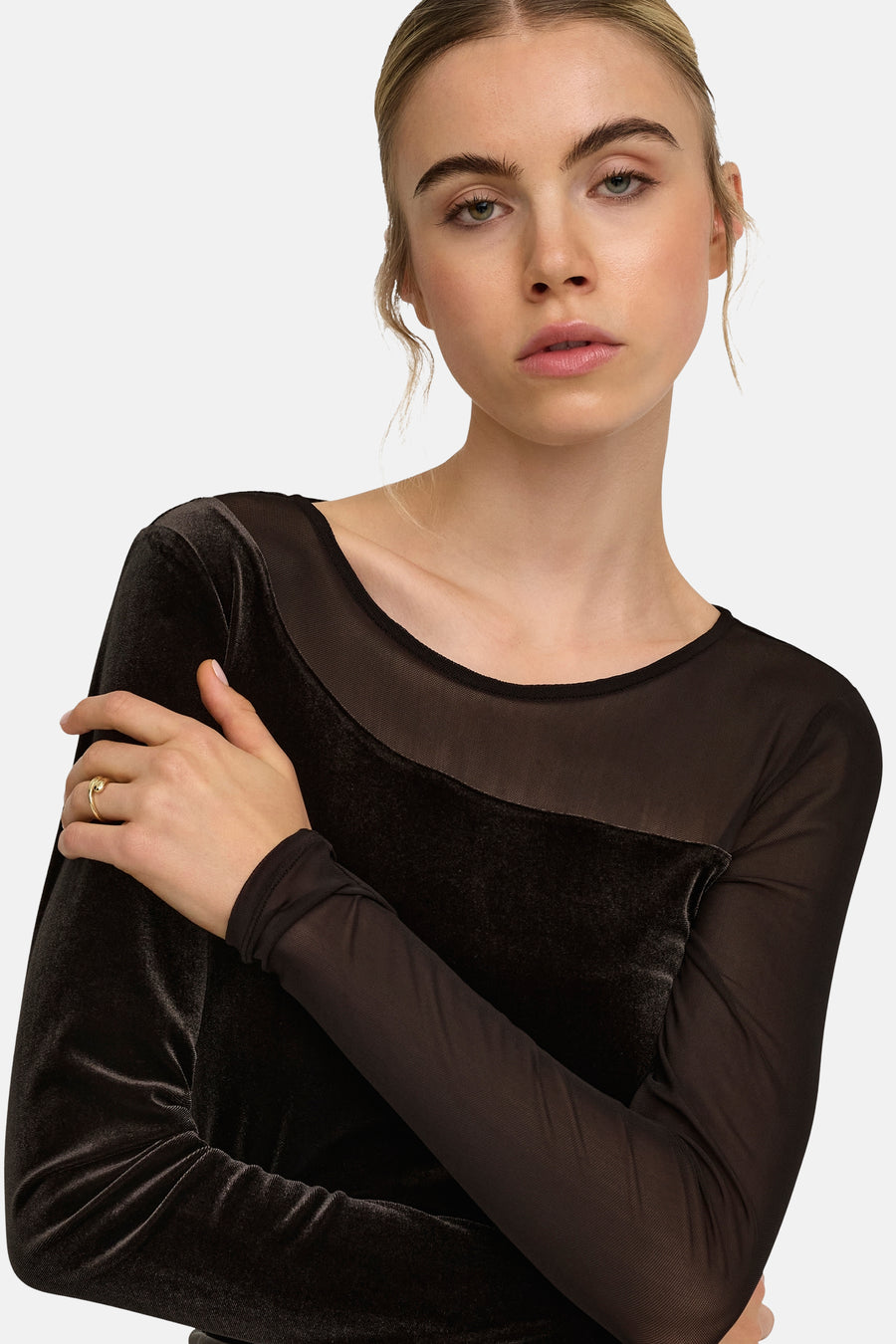 Blouse (lange mouwen) bruin - ONLY®