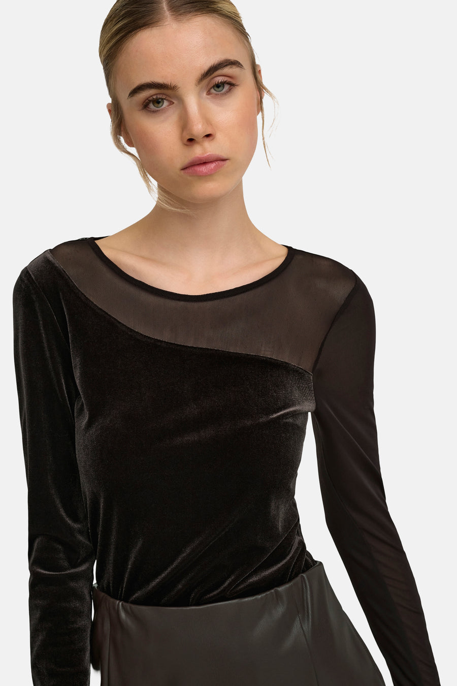 Blouse (lange mouwen) bruin - ONLY®