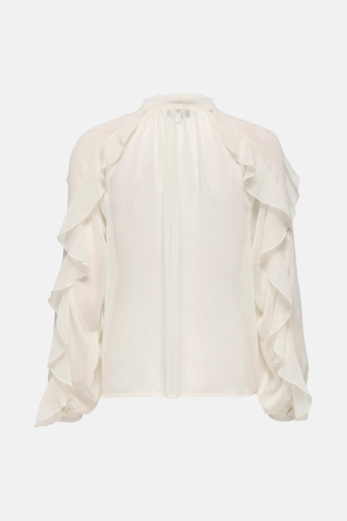 Blouse à manches longues - écru