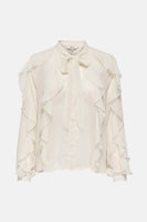 Blouse à manches longues - écru
