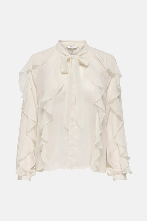 Blouse à manches longues - écru
