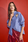 Chemise à manches longues - bleu