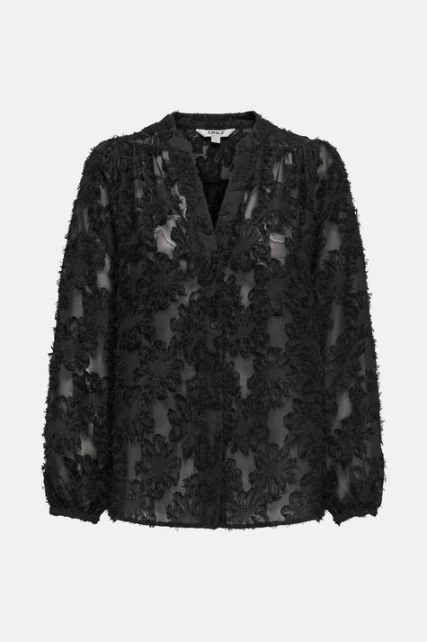 Hemd met lange mouwen - zwart