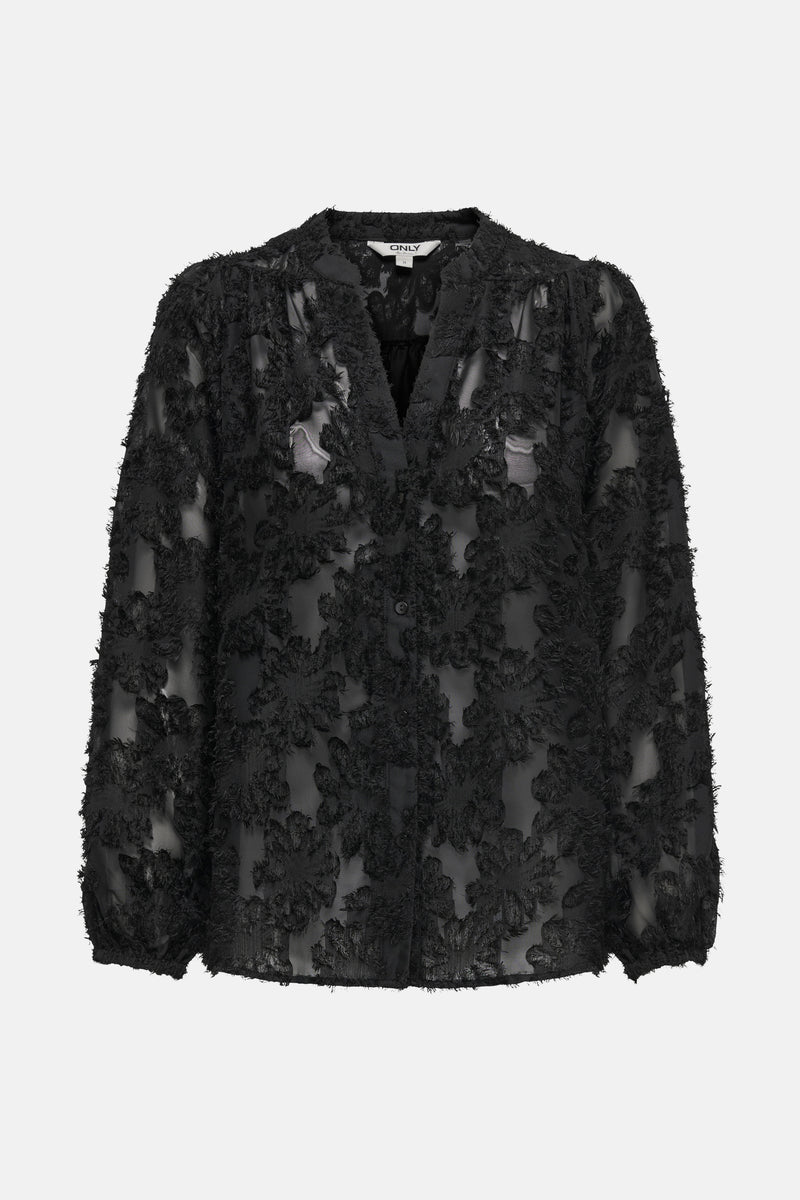 Hemd met lange mouwen - zwart