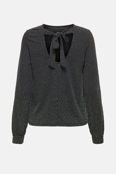 Blouse met lange mouwen - zwart