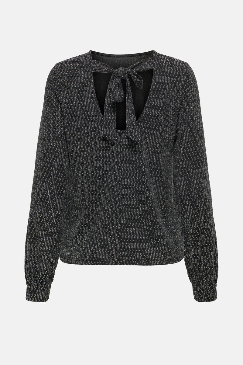 Blouse met lange mouwen - zwart