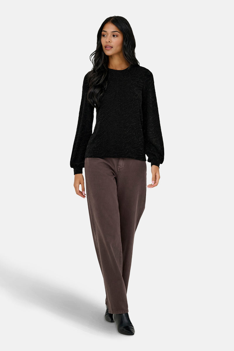 Blouse met lange mouwen - zwart