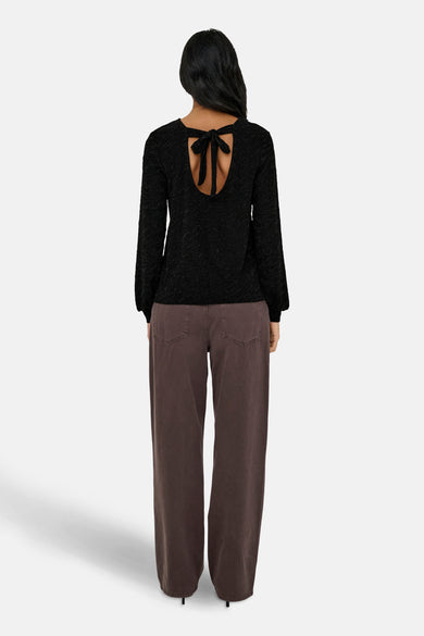 Blouse met lange mouwen - zwart