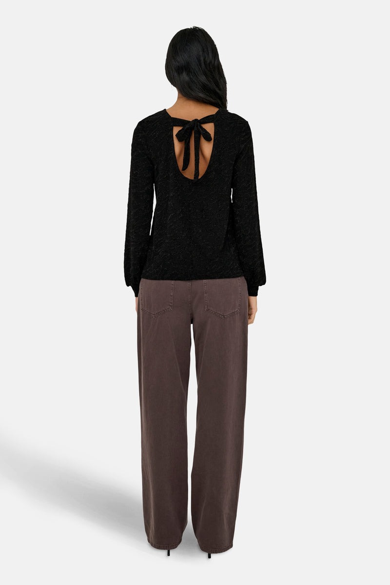 Blouse met lange mouwen - zwart